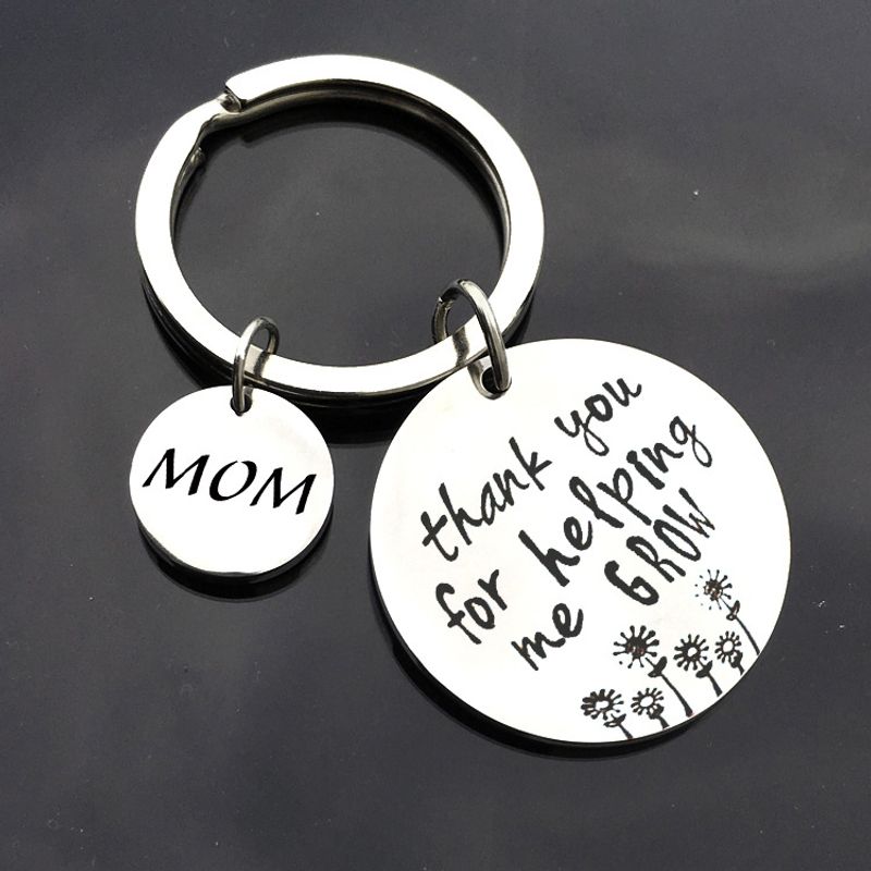 Mother's Day Father's Day Gift Stainless Steel Keychain