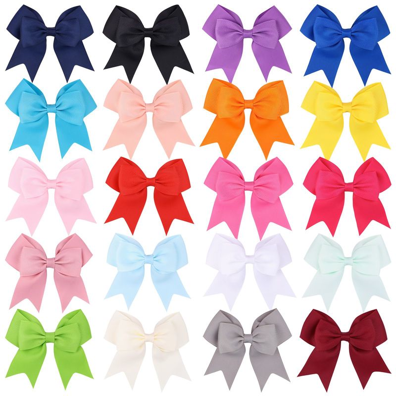 New Candy Color Children's Hair Accessories 20 Colors Handmade Bow Hairpin