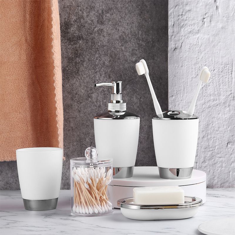 5 مجموعة أدوات الحمام غسول زجاجة حامل فرشاة الأسنان كأس غسول الفم طبق صابون