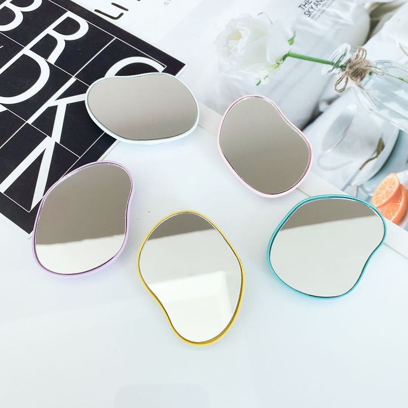 Color Edge Special-shaped Makeup Mirror Telescopic Airbag Bracket Folding