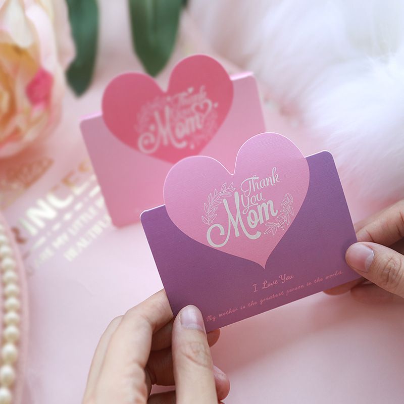 أزياء بطاقات المعايدة الإبداعية على شكل قلب بطاقات المعايدة عيد الأم