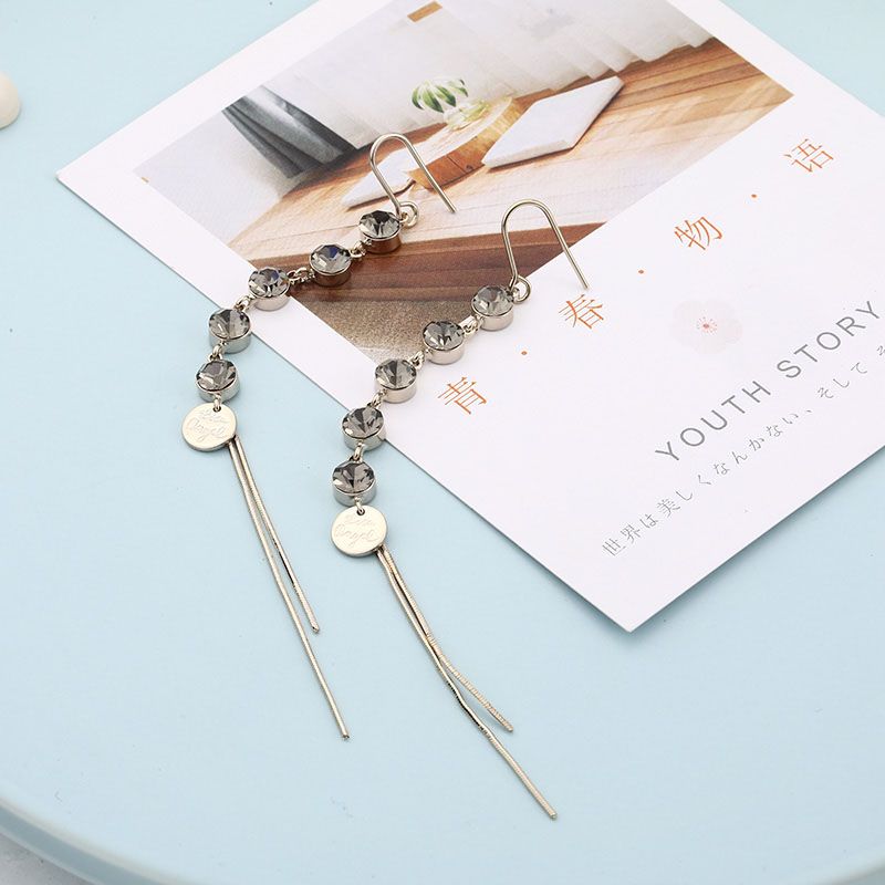 Temperament, Fashion, European And American Atmosphere, Slim And Long Earrings