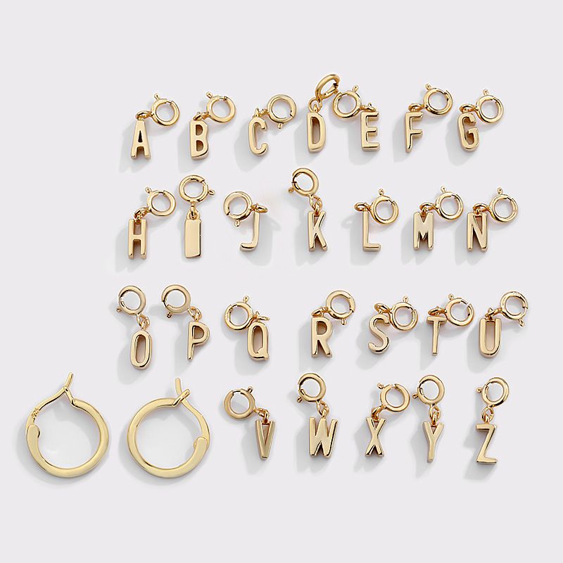 Fashion Detachable Letter Female Fashion Siliver Earrings Wholesale