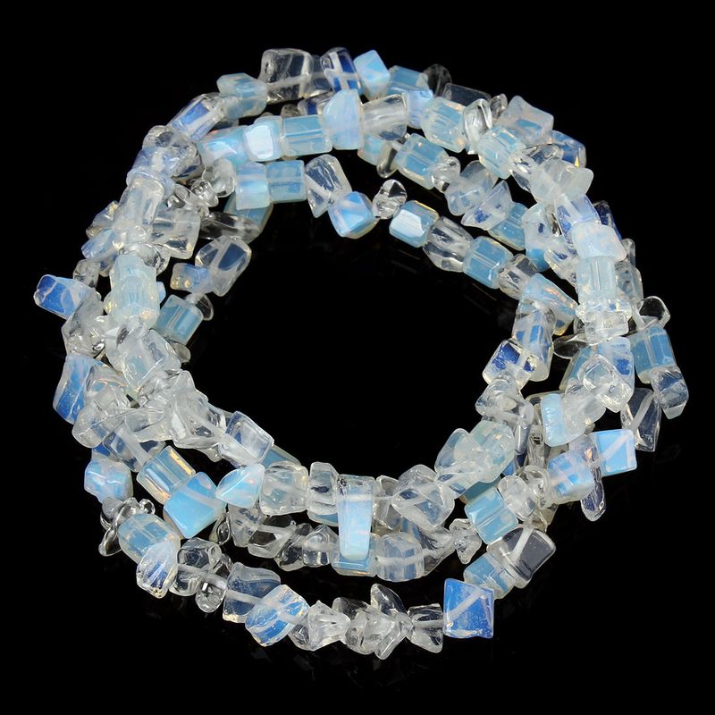 Unregelmäßiges Kristallopal-kies-armband-perlen-schnur-schmuck-zusatz-großverkauf