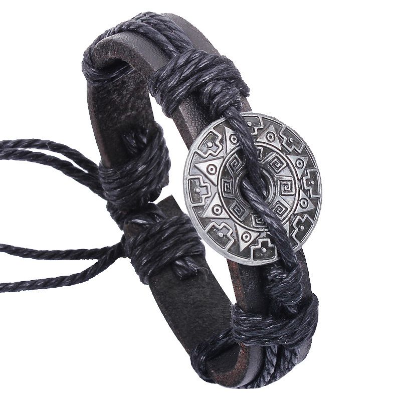 Star Anise Chinese Element Retro Leather Bracelet Wholesale