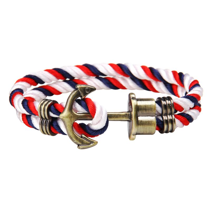Anchor Navy Lifeline Pirate Style Multi-layer Bracelet Wholesale