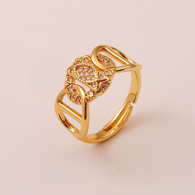 Fashion Geometric Pig Nose Copper Tail Ring Hip Hop Open Ring