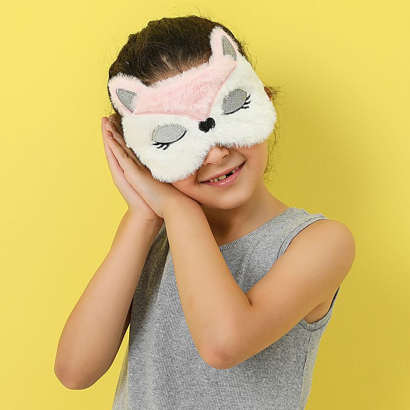 New Children's Plush Cartoon Fox Shape Cute Sleep Eye Mask