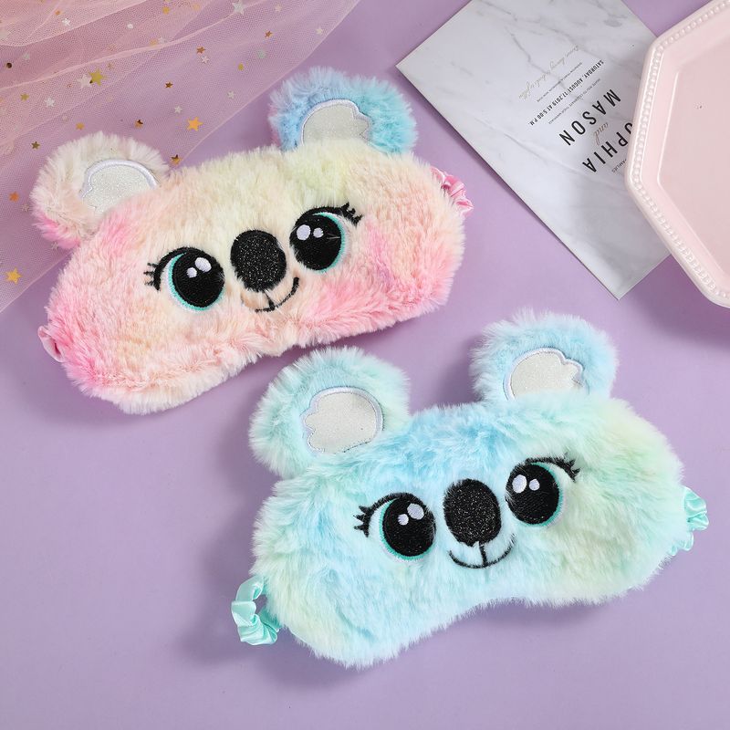 New Cartoon Plush Embroidered Children Koala Cute Shading Sleep Eye Mask