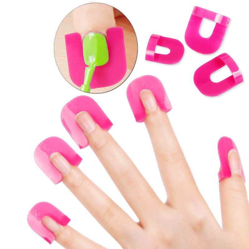 Fashion Nail Tools Vernis À Ongles Colle Clips Anti-débordement