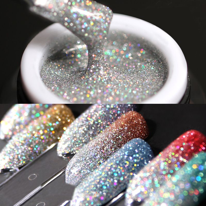 Mode Laser Sequin Kaléidoscope Gel De Vernis À Ongles En Gros