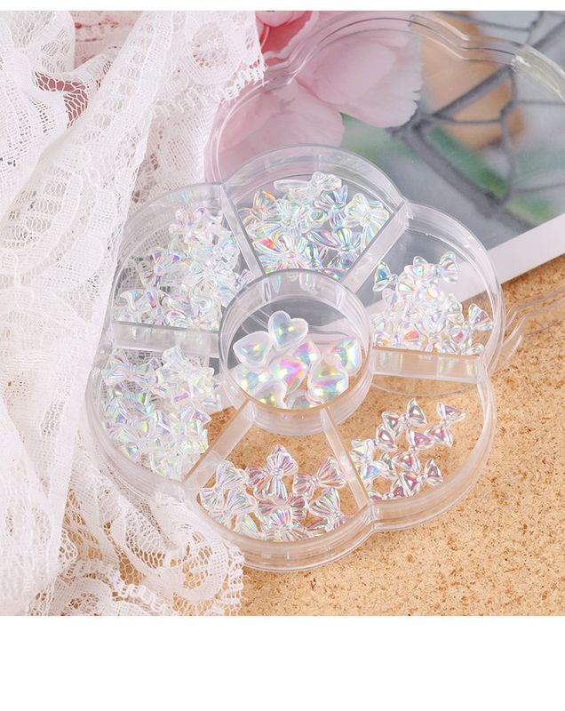 Nail Accessories Wholesale Aurora Crystal Resin Frosted Bow Mixed Decoration