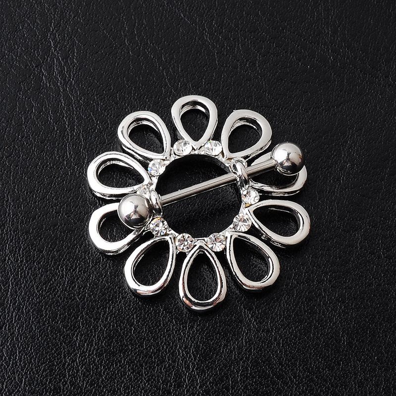 Ethnic Style Geometri Piercing Jewelry Stainless Steel Nipple Ring