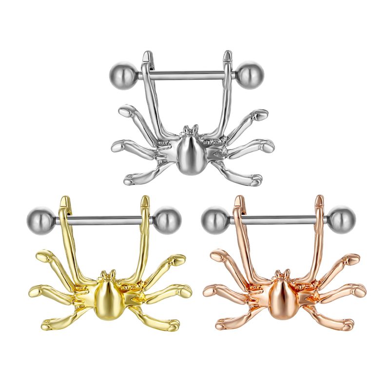 Fashion Body Piercing Jewelry Medical Spider Alloy Nipple Ring