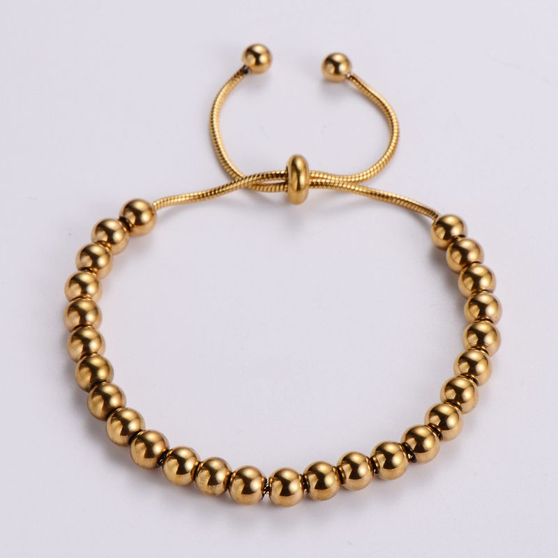 Simple Style Geometric 304 Stainless Steel 18K Gold Plated No Inlaid Bracelets In Bulk