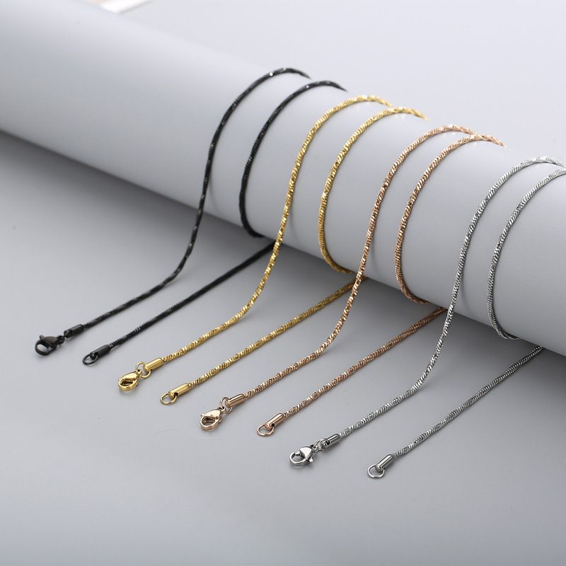 Titanium Steel 18K Gold Plated Fashion Geometric Necklace