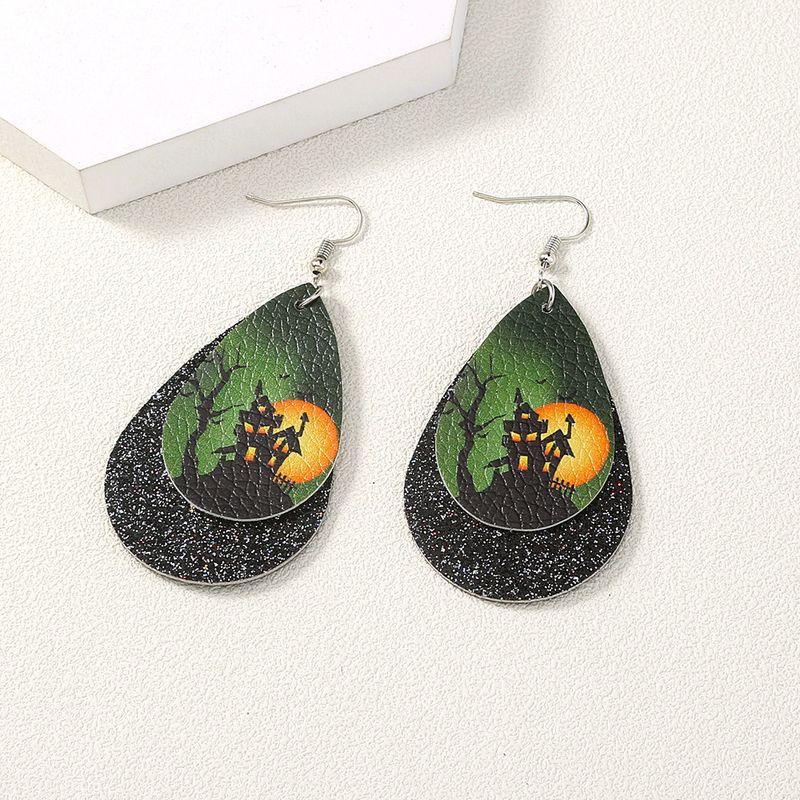 Halloween Series Funny Dark Forest Resin Earrings Wholesale