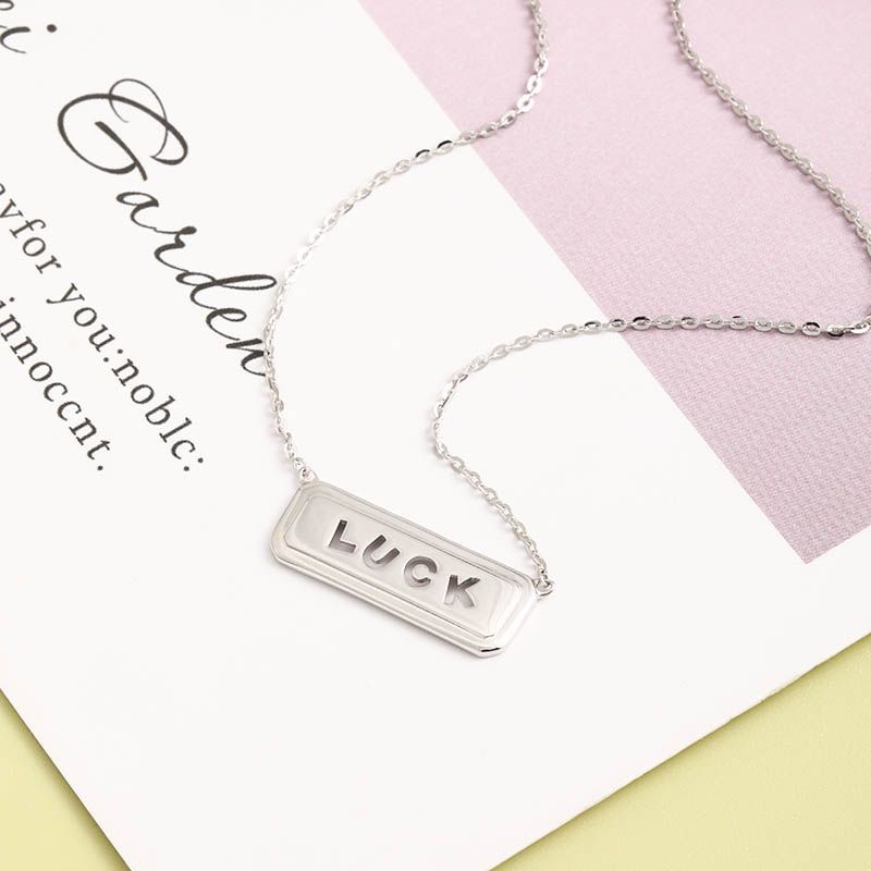 Simple Classic Metallic 925 Sterling Silver Necklace