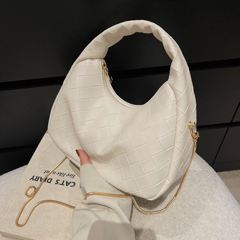 Simple Woven Casual New Shoulder Texture Messenger Bag28*17*11.5cm