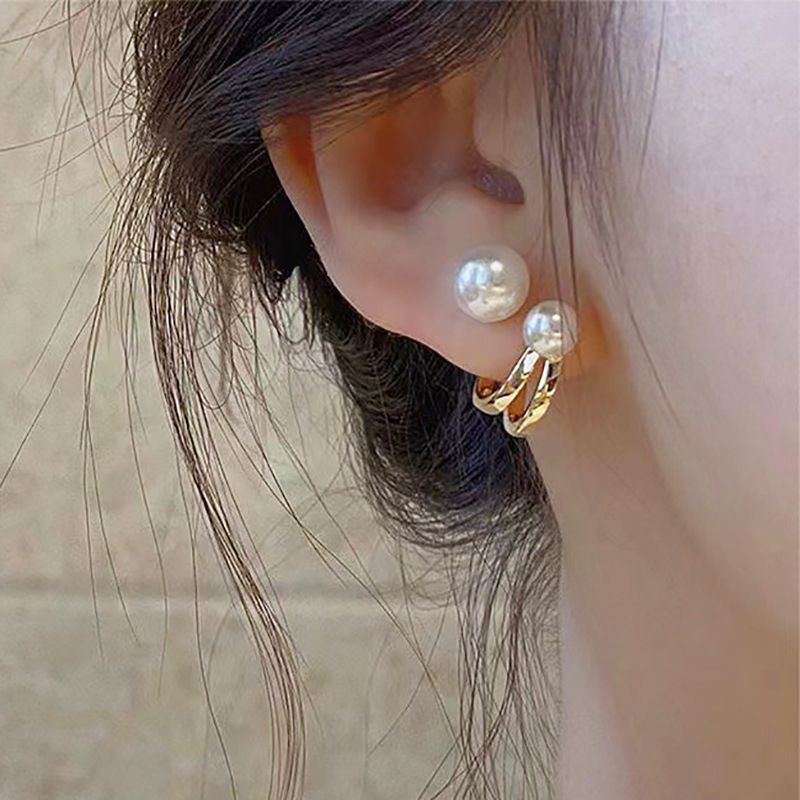 Boucles D&#39;oreilles En Perles De Mode Boucles D&#39;oreilles En Alliage Géométrique Rétro