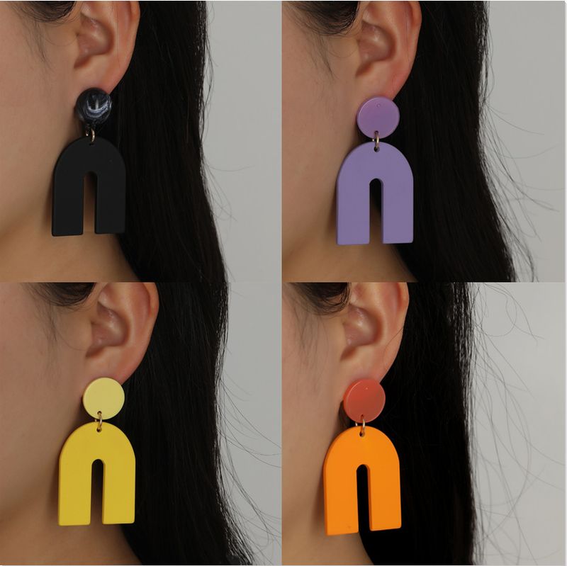 Simple Style Geometric No Inlaid Earrings