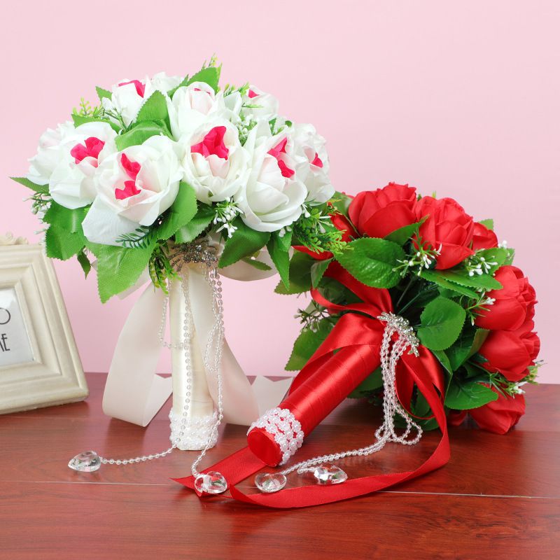 Fashion Simple Bridal Wedding Simulation Rose Bouquet