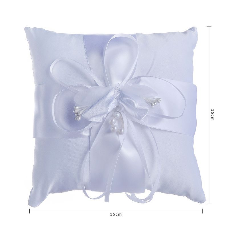 Creative White Flower Bud Wedding Bridal Ring Pillow Wedding Supplies Wholesale