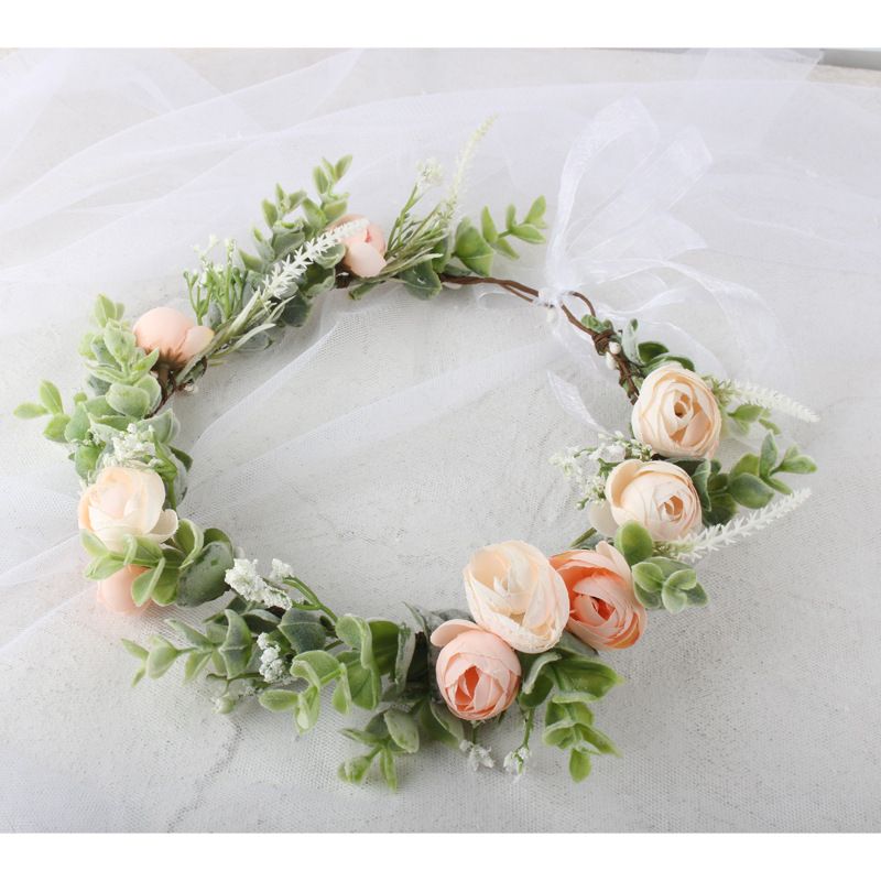 Fashion Flowers Bridal Wreath Headdress Accessories Wedding Hair Accessories