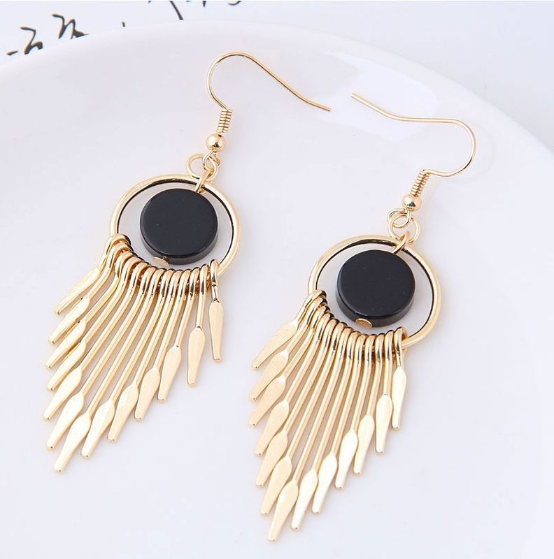 Fashion Simple Alloy Sweet Simple Tassel Earrings