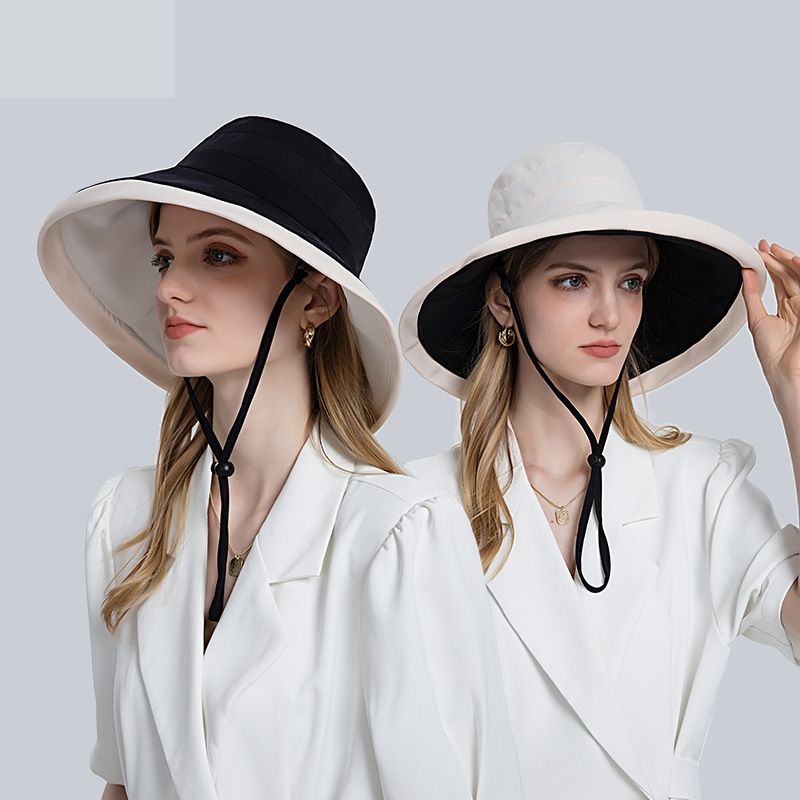 Fashion Big-brimmed Double-sided Fisherman Hat Women's