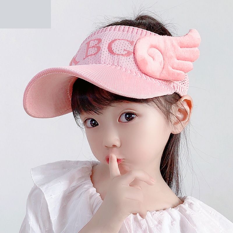 1006 Spring And Summer Baby Sun Hat Children&#39;s Hat Boys And Girls Summer Sun Protection Sun Hat Little Angel Empty Top Hat