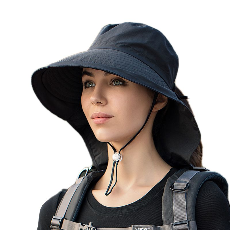 Mode-sommerhüte Weiblicher Bergsteiger-fischerhut Mit Großer Krempe