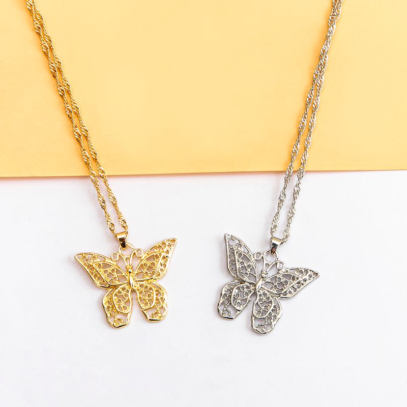 Hollow Butterfly Necklace