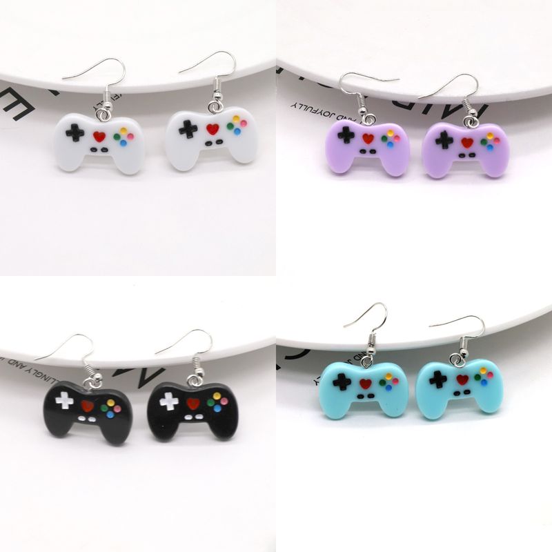 Ornament Cute Candy Color Resin Game Machine Earrings Fashion