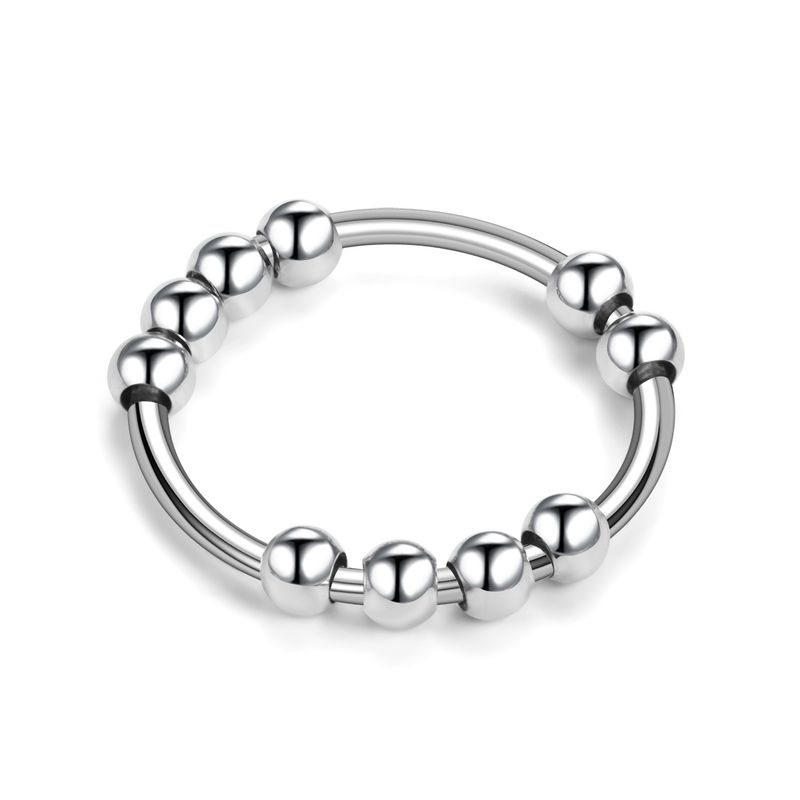 Neue Mode Dekompression Drehbare Paar Edelstahl Schwanz Ring