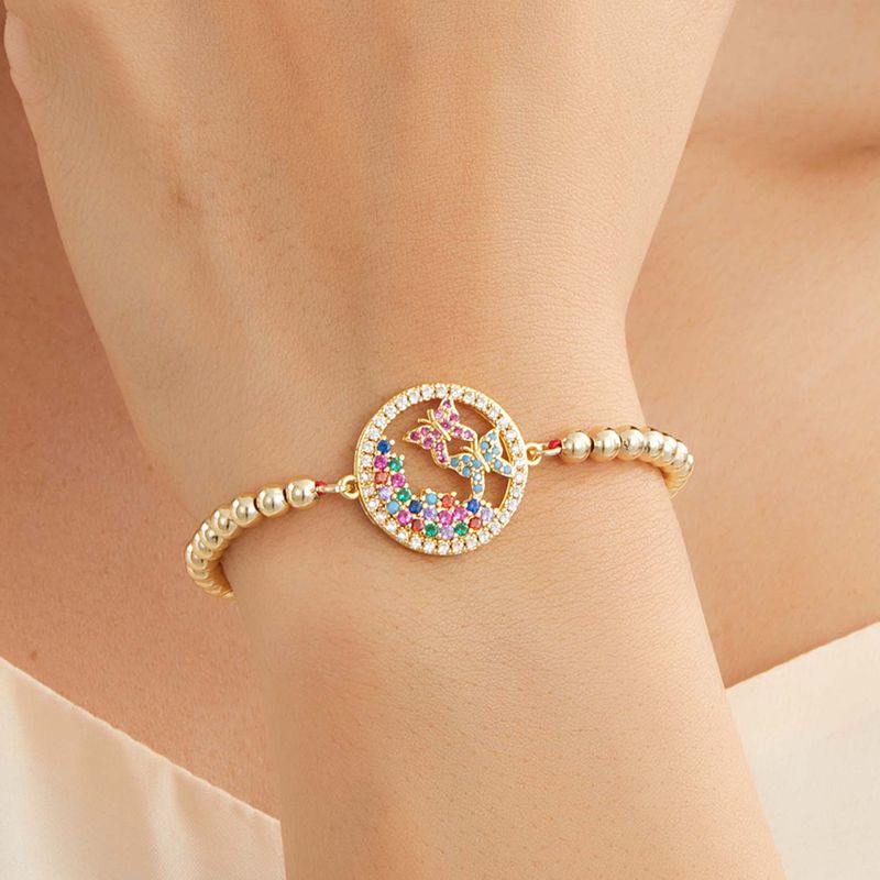 New Fashion Ornament Copper Material Electroplated 18k Gold Bracelet Wrist String