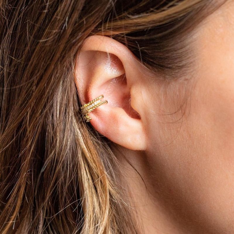 Geometric Ear Clip Fashion Copper Stud Earrings Wholesale