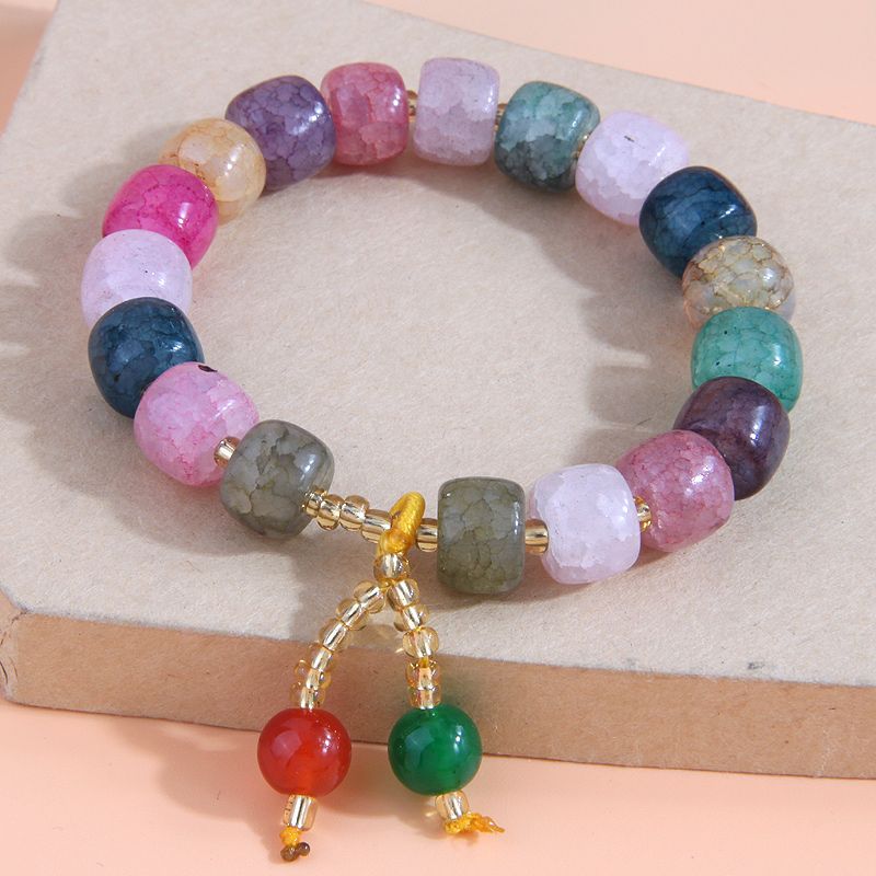 Fashion Simple Jelly Color Geometric Resin Accessories  Bracelet