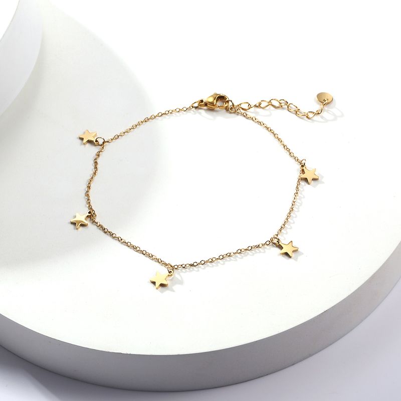 Cute Star Stainless Steel Plating No Inlaid Bracelets