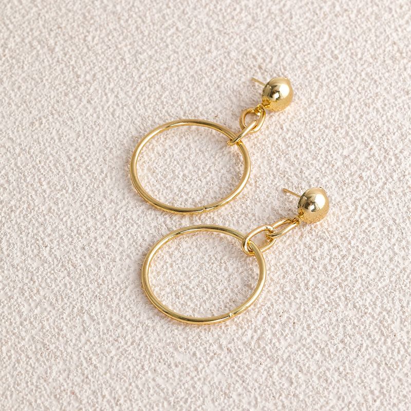 Yida Europe And America Cross Border New Fashion Simple Style Earrings Geometric Element Circle Metal Earrings Women's Jewelry