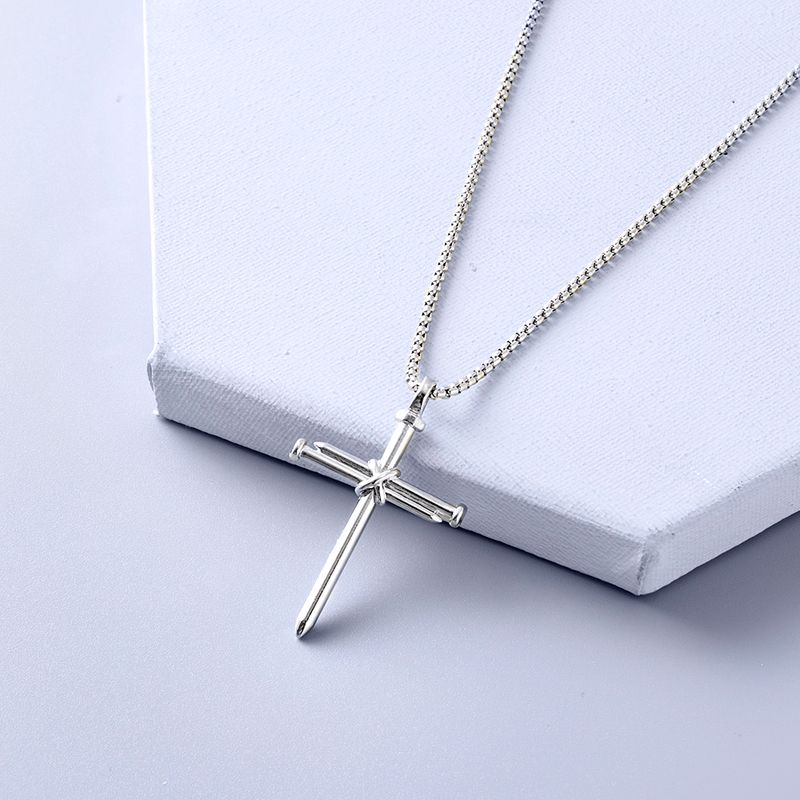 Simple Style Cross Alloy Necklace