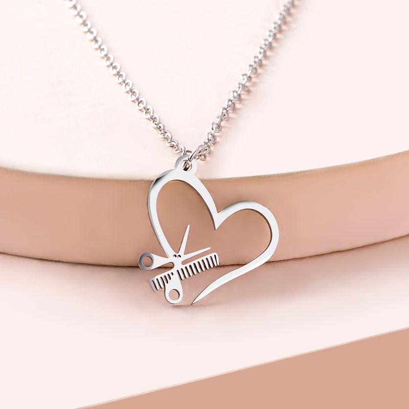 304 Stainless Steel Simple Style Heart