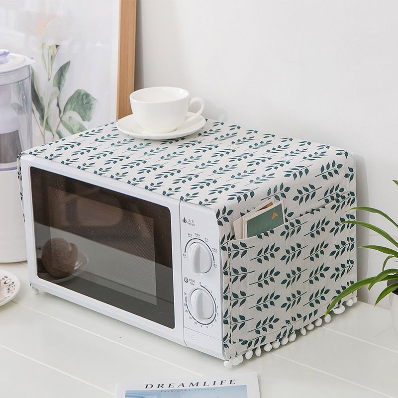 Fashion Green Wheat Fabric Microwave Oven Cover Cloth 30 * 90cm