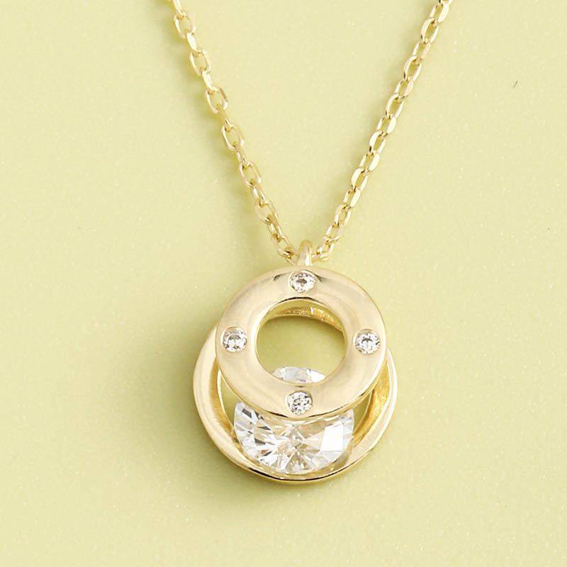 Collier En Argent S925 En Cristal Classique Simple De Luxe Léger