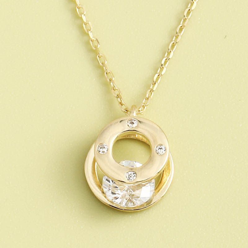 Light Luxury Simple Classic Crystal S925 Silver Necklace