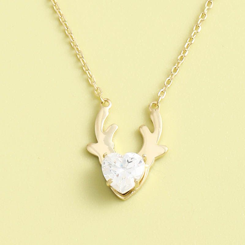 Light Luxury Niche Deer S925 Silver Necklace