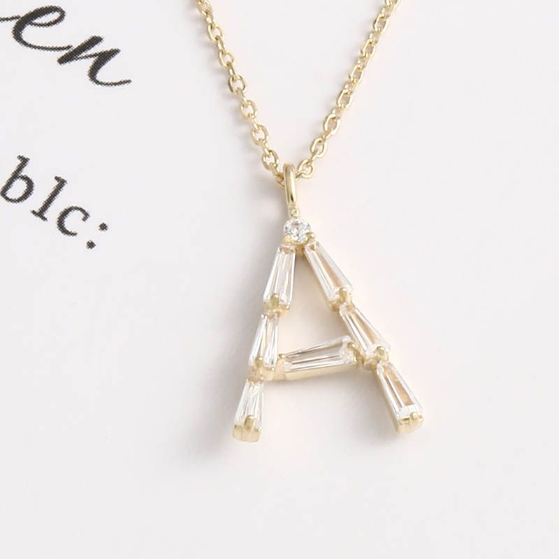 Light Luxury Niche Simple Letter S925 Silver Necklace