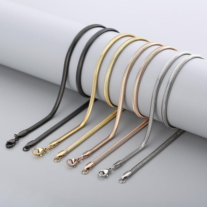 Titanium Steel 18K Gold Plated Fashion Geometric Necklace
