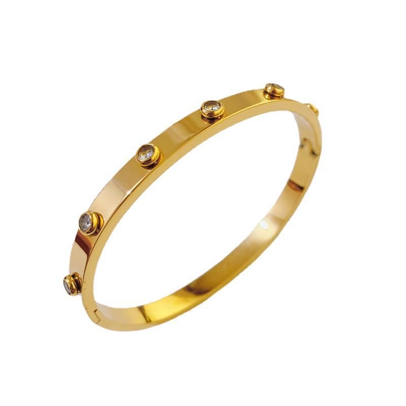 New Titanium Bracelet Creative 18k Gold Plated Women's Jewelry Wholesale