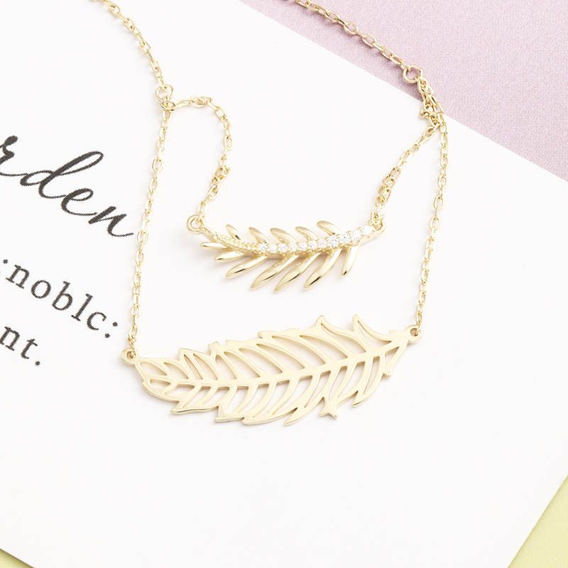Simple Classic Leaf S925 Silver Necklace